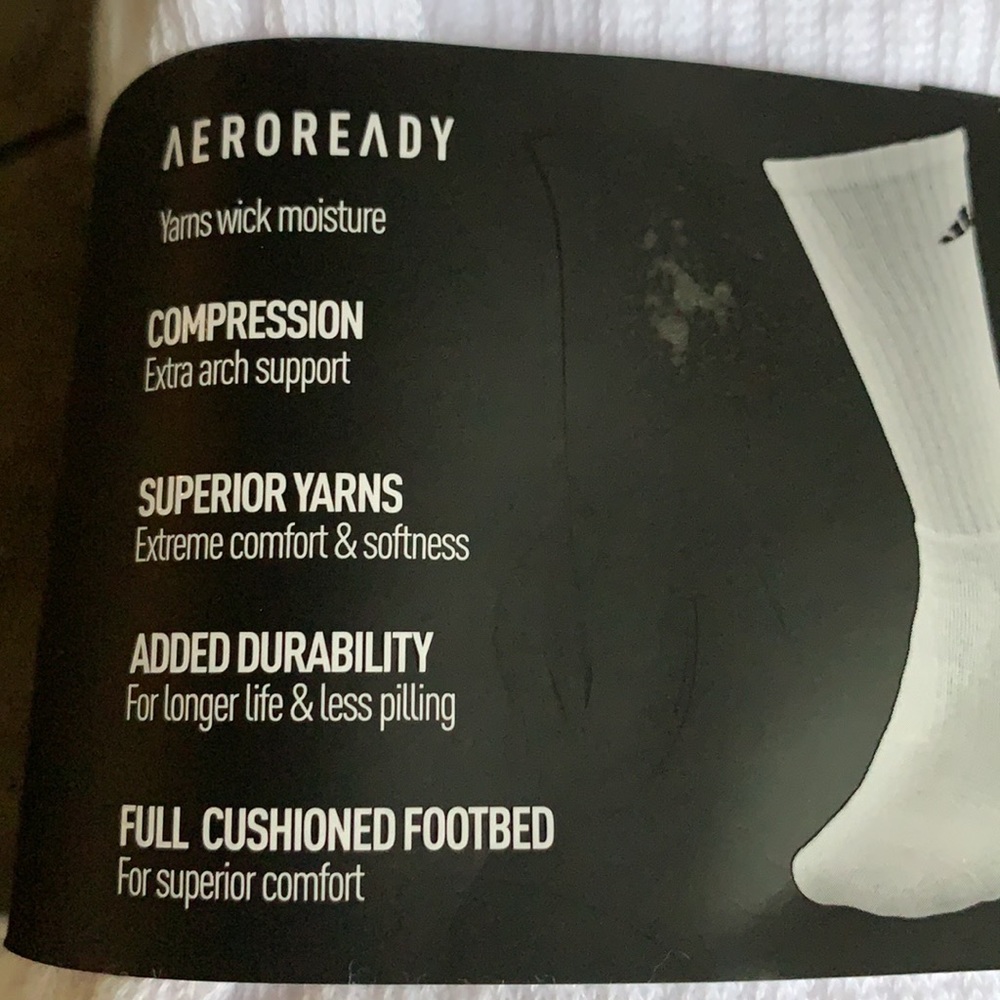 6 pairs socks set Adidas Men’s Cushioned Crew - Picture 10 of 16